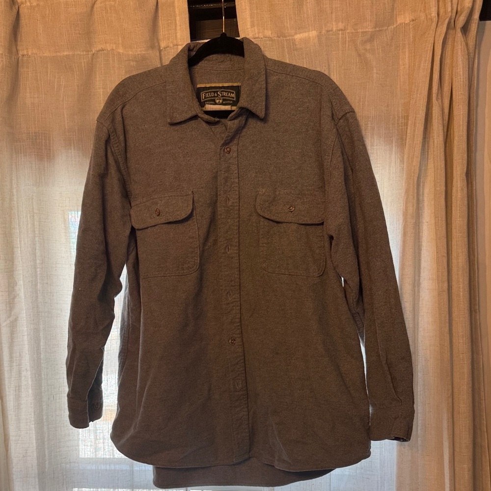 Field & Stream Gray Wool Shirt